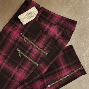 NWT Torrid Ankle Zip Stretch Skinny Plaid Pants | Women | 10R